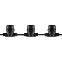 Гирлянда Белт-лайт 25м 100 патронов Е27 IP65 черный