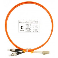 Шнур оптический duplex 1м LC-FC 62,5/125 мм LSZH Шнур оптический duplex 1м LC-FC 62,5/125 мм LSZH