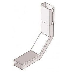 Короб для поворота трассы вверх на 90 У1107 100х100-90х1,0 УХЛ1, оцинкованный лист(толщина покрытия10...18мкм), S1,0