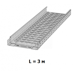 Кабельный лоток, перф., 3 м CT-E-35-100 L=3000 PG