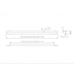 Перемычка монтажная для шкафов EMS ширина/глубина 800 мм