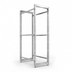 Стойка серверная OR двухрамная 42U 600-1000мм, комплект ножек, серый RAL 7035 Стойка серверная OR двухрамная 42U 600-1000мм, комплект ножек, серый RAL 7035