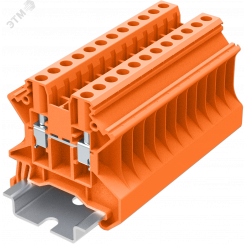 Клемма TU 1-1 винтовая, сечение 4 мм. кв., оранжевая