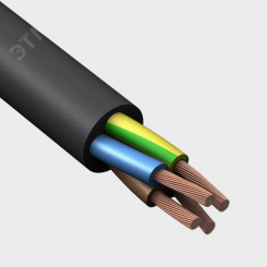 Провод ПВСнг(А)-LS 3х0,75+1x0,75 (ч) ТРТС