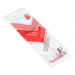 Хомут P6.6 стандартный белый 2.5x120 (100шт) FlexLock PROxima Хомут P6.6 стандартный белый 2.5x120 (100шт) FlexLock PROxima