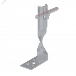 Угловой держатель зажимной скрученный для прутка D 5-8 мм H140 мм Угловой держатель зажимной скрученный для прутка D 5-8 мм H140 мм