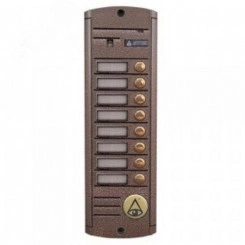 Панель вызывная видеодомофона на 8 абонентов Панель вызывная видеодомофона на 8 абонентов