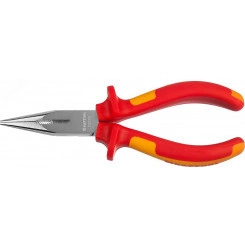 Тонкогубцы ''ELECTRO-KRAFT'', Cr-Mo сталь, двухкомпонентная маслобензостойкая рукоятка, хромированное покрытие, 160мм Тонкогубцы ''ELECTRO-KRAFT'', Cr-Mo сталь, двухкомпонентная маслобензостойкая рукоятка, хромированное покрытие, 160мм