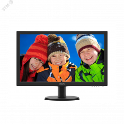 Монитор для компьютера 23.6'' MVA, 1920х1080, 250 КМ/м2, 3000:1, 8мс, VGA, HDMI, Speakers