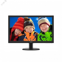 Монитор для компьютера 23.6'' MVA, 1920х1080, 250 КМ/м2, 3000:1, 8мс, VGA, HDMI, Speakers