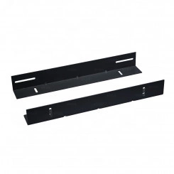 Направляющие для поддержки оборудования в шкафы глубиной 600мм, усиленные до 100кг (пара), черный RAL 9005 Направляющие для поддержки оборудования в шкафы глубиной 600мм, усиленные до 100кг (пара), черный RAL 9005