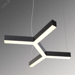 Светильник светодиодный RVE-LBX-TRINITY-2X-800-P (Трехлучевой крест 2х 800х907х100мм 52Вт Подвесной 4000К Белый)