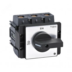 ВЫКЛЮЧАТЕЛЬ-РАЗЪЕДИНИТЕЛЬ 3P 125A С ЧЁРНОЙ РУКОЯТКОЙ НА ДВЕРЦУ 4 ВИНТАМИ