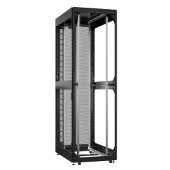 Шкаф серверный 42U 800х1200 передняя дверь: без. задняя дверь: двустворчатая перфорированная IP20. боковые панели: без. цвет: черный RAL9005 Шкаф серверный 42U 800х1200 передняя дверь: без. задняя дверь: двустворчатая перфорированная IP20. боковые панели: без. цвет: черный RAL9005