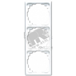 Рамка 3 поста для кабель-канала белая