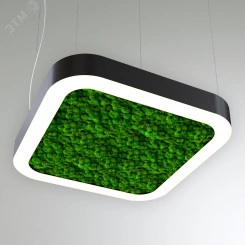 Светильник светодиодный RVE-LBX-MOSS-BOX-SOFT-1600-P (Квадрат закругл. с отв. 1600х1600х100мм S80мм 147Вт Подвесной 4000К Белый) Светильник светодиодный RVE-LBX-MOSS-BOX-SOFT-1600-P (Квадрат закругл. с отв. 1600х1600х100мм S80мм 147Вт Подвесной 4000К Белый)