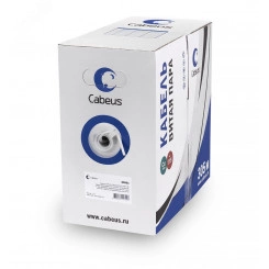 Кабель витая пара UTP-4P-Cat.5e-SOLID-GY-LIGHT UTP (U/UTP), категория 5e, 4 пары 0,47мм (24 AWG), одножильный, PVC нг(А)-LS, серый (305 м) Кабель витая пара UTP-4P-Cat.5e-SOLID-GY-LIGHT UTP (U/UTP), категория 5e, 4 пары 0,47мм (24 AWG), одножильный, PVC нг(А)-LS, серый (305 м)