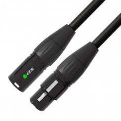 Микрофонный кабель XLR М на XLR F, 15 м., черный Микрофонный кабель XLR М на XLR F, 15 м., черный