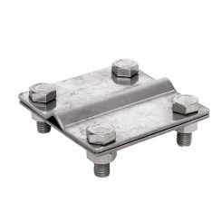 Зажим заземлитель 20 - полоса 50 (пластина 70х80мм) Ni PROxima Зажим заземлитель 20 - полоса 50 (пластина 70х80мм) Ni PROxima