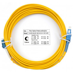 Шнур оптический duplex 7м LC-SC 9/125 sm LSZH