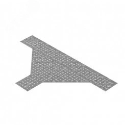 Донная вставка для тройника для лотков ЛКР 200, толщ. 1,0 мм, Сендзимир цинк Донная вставка для тройника для лотков ЛКР 200, толщ. 1,0 мм, Сендзимир цинк