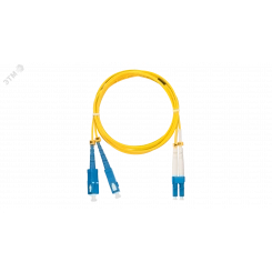 Шнур оптический переходной SM 9/125 OS2 SC/UPC-LC/UPC двойной LSZH 2мм Шнур оптический переходной SM 9/125 OS2 SC/UPC-LC/UPC двойной LSZH 2мм
