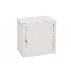 Шкаф металлический со сплошной дверцей, навесной, 9U, 500х600х400 мм, серый