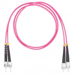 Шнур оптический коммутационный (патч-корд), FC-ST, дуплекс (duplex) OM4, нг(А)-HF, маджента, 20 м Шнур оптический коммутационный (патч-корд), FC-ST, дуплекс (duplex) OM4, нг(А)-HF, маджента, 20 м