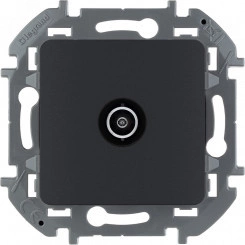 Розетка TV проходная 14 дБ 5 862 мГц INSPIRIA антрацит