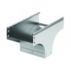 Ответвитель TD Т-образный вертикальный основание 200 H50 в комплекте с крепежными элементами и соединительными пластинами