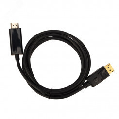 Кабель DisplayPort - HDMI, 1.8 м., черный