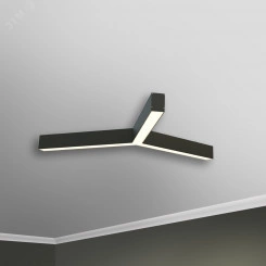 Светильник светодиодный RVE-PLS5070-TRINITY-874-N (Трехлучевой крест 874х757х70мм сег. 490мм 50x70мм 39Вт накладной 4000K Анод)