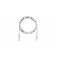 Патч-корд U/UTP 2 пары Cat 5 110-RJ45/8P8C Ethernet 7х0192мм LSZH серый 2м