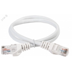 Патч-корд категории 5Е UTP 0.5м белый GENERICA