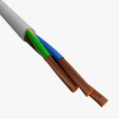 Провод ПВС 3х4(2х4+1х4) белый 100 м ТРТС