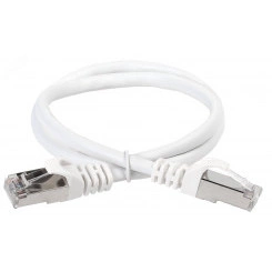 Патч-корд категории 6 FTP LSZH 0.5м белый