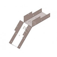 Лоток замковый глухой КСЗГ 100х100-45 УТ1,5 для поворота трассы вниз на 45, оцинкованный лист(толщина покрытия 10 -18 мкм) S1,0 Лоток замковый глухой КСЗГ 100х100-45 УТ1,5 для поворота трассы вниз на 45, оцинкованный лист(толщина покрытия 10 -18 мкм) S1,0