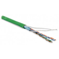 Витая пара. экранированный F/UTP. общий экран фольга. категория 5e. 4 пары 26 AWG. 4х2х0.48 мм многопроволочные жилы. LSZH. нг(А)-HF. внутренний (305 м)-20 град. Цельсия +75 град. Цельсия. зеленый Витая пара. экранированный F/UTP. общий экран фольга. категория 5e. 4 пары 26 AWG. 4х2х0.48 мм многопроволочные жилы. LSZH. нг(А)-HF. внутренний (305 м)-20 град. Цельсия +75 град. Цельсия. зеленый