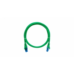 Патч-корд U/UTP 4 пары Cat 6 2хRJ45/8P8C T568B 7х0205мм LSZH зеленый 1м