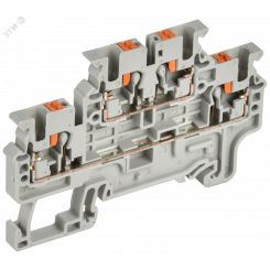 Колодка клеммная CP-ML 2 ур. 2,5мм2 серая IEK