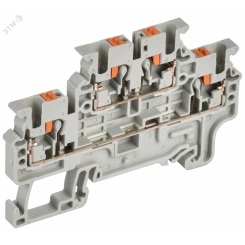 Колодка клеммная CP-ML 2 ур. 2,5мм2 серая IEK