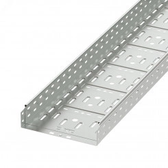 Лоток перфорированный 300х80х3000 цинк-ламельный Лоток перфорированный 300х80х3000 цинк-ламельный