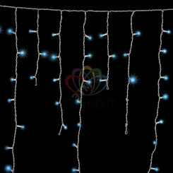 Гирлянда Айсикл Бахрома светодиодный, 1,8 х 0,5 м, белый провод, 230 В, диоды синие, 48 LED Гирлянда Айсикл Бахрома светодиодный, 1,8 х 0,5 м, белый провод, 230 В, диоды синие, 48 LED