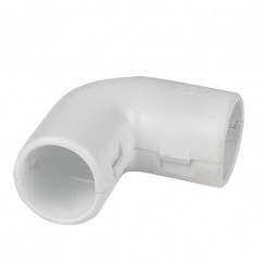 Угол 90 соединительный для трубы 16мм (5шт) белый Plast Угол 90 соединительный для трубы 16мм (5шт) белый Plast