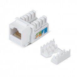 Вставка Keystone Jack RJ-45, категория 6, заделка тип 110, белая