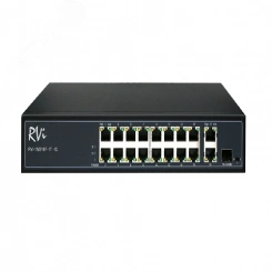 Коммутатор неуправляемый 16 портов RJ45/SFP 10 100 Мб/с PoE 300Вт