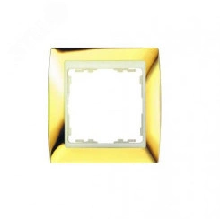 Рамка на 3 поста S82 золото - слоновая кость Рамка на 3 поста S82 золото - слоновая кость