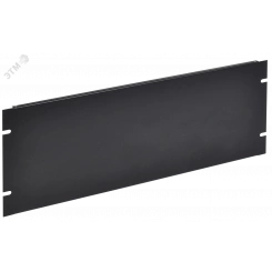 Фальш-панель 19д 4U крепление на винтах черная by ZPAS