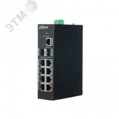 Коммутатор неуправляемый 10 портов RJ45/SFP 10 100 1000 Мб/с PoE 120Вт