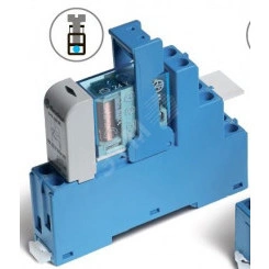 Модуль интерфейсный (сборка 40.62.7.125.0000 + 99.02.9.220.99 + 95.05SMA), электромеханическое реле, 2CO 10A, контакты AgNi, питание 125В DC (чувствит.), категория защиты IP20, винтовые клеммы, металлическая клипса, LED + диод